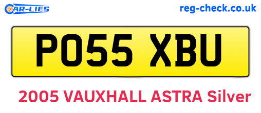 PO55XBU are the vehicle registration plates.