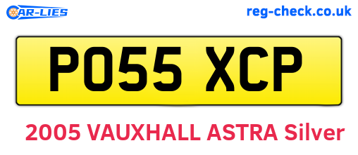 PO55XCP are the vehicle registration plates.