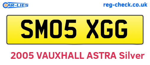 SM05XGG are the vehicle registration plates.