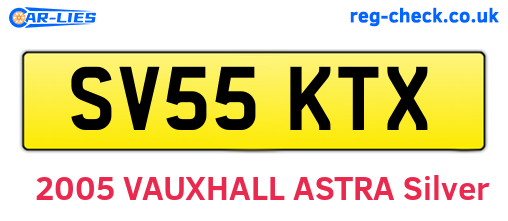 SV55KTX are the vehicle registration plates.