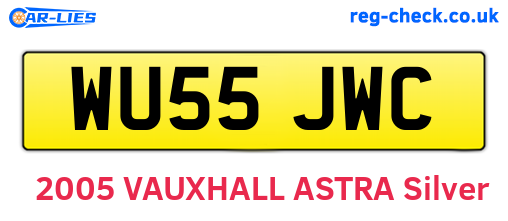WU55JWC are the vehicle registration plates.