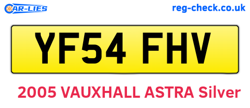 YF54FHV are the vehicle registration plates.