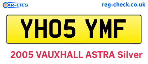 YH05YMF are the vehicle registration plates.