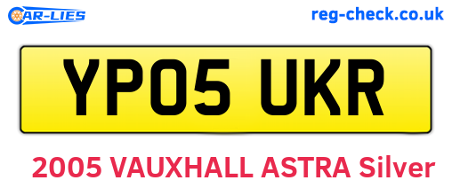 YP05UKR are the vehicle registration plates.