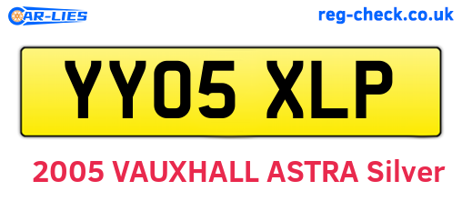 YY05XLP are the vehicle registration plates.