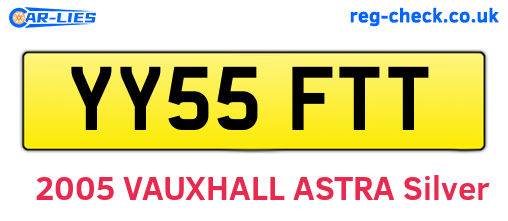 YY55FTT are the vehicle registration plates.