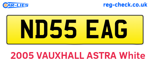 ND55EAG are the vehicle registration plates.