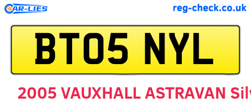 BT05NYL are the vehicle registration plates.