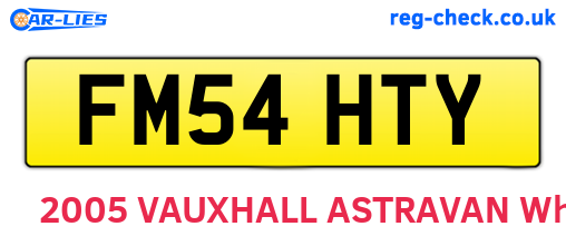 FM54HTY are the vehicle registration plates.
