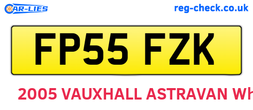 FP55FZK are the vehicle registration plates.