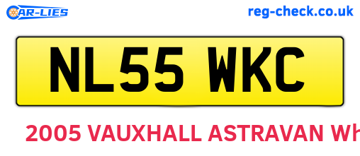 NL55WKC are the vehicle registration plates.