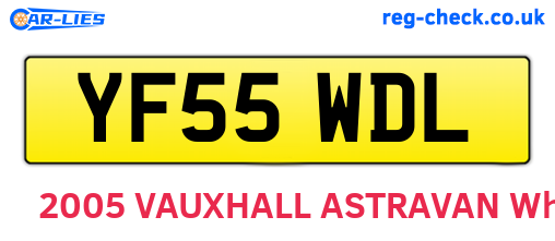 YF55WDL are the vehicle registration plates.
