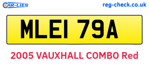 MLE179A are the vehicle registration plates.
