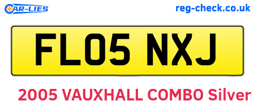 FL05NXJ are the vehicle registration plates.