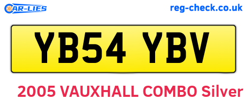 YB54YBV are the vehicle registration plates.