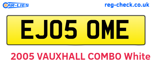 EJ05OME are the vehicle registration plates.