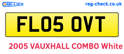 FL05OVT are the vehicle registration plates.