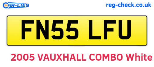 FN55LFU are the vehicle registration plates.