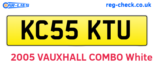KC55KTU are the vehicle registration plates.