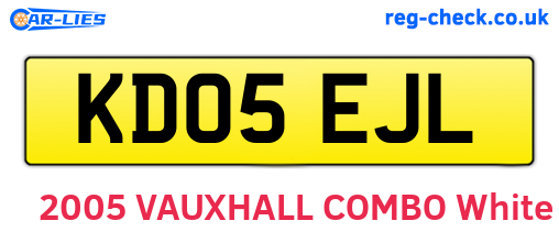 KD05EJL are the vehicle registration plates.