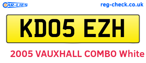 KD05EZH are the vehicle registration plates.
