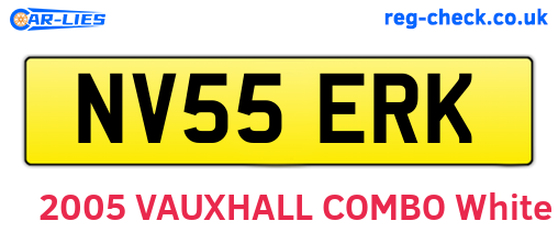 NV55ERK are the vehicle registration plates.