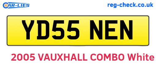 YD55NEN are the vehicle registration plates.