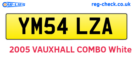 YM54LZA are the vehicle registration plates.