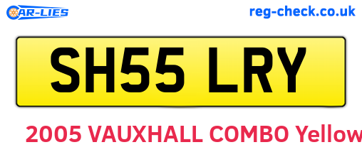 SH55LRY are the vehicle registration plates.