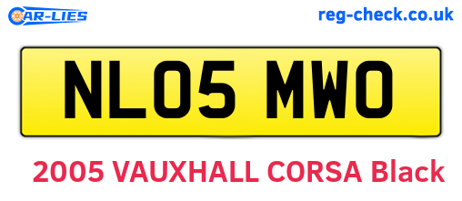 NL05MWO are the vehicle registration plates.
