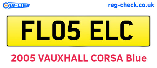 FL05ELC are the vehicle registration plates.
