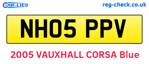 NH05PPV are the vehicle registration plates.