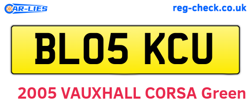 BL05KCU are the vehicle registration plates.