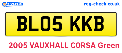 BL05KKB are the vehicle registration plates.