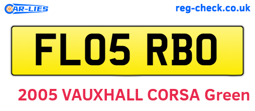 FL05RBO are the vehicle registration plates.