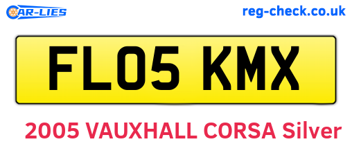 FL05KMX are the vehicle registration plates.