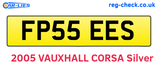 FP55EES are the vehicle registration plates.