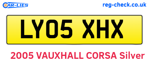LY05XHX are the vehicle registration plates.