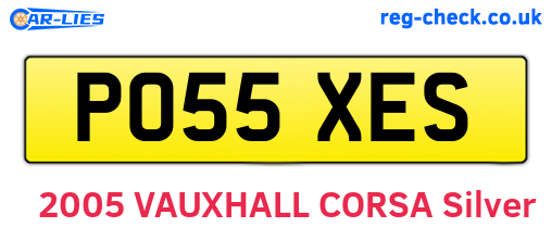 PO55XES are the vehicle registration plates.