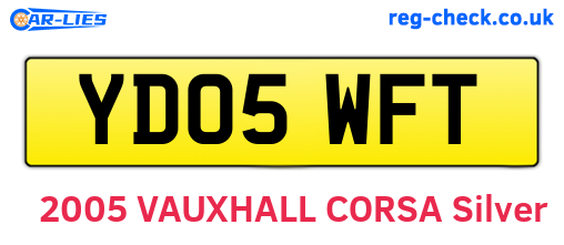 YD05WFT are the vehicle registration plates.