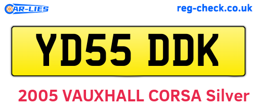 YD55DDK are the vehicle registration plates.
