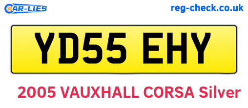 YD55EHY are the vehicle registration plates.