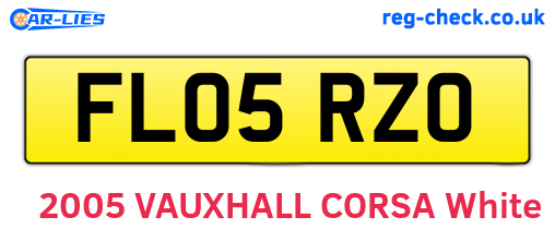 FL05RZO are the vehicle registration plates.