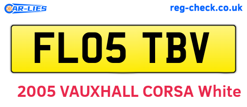 FL05TBV are the vehicle registration plates.
