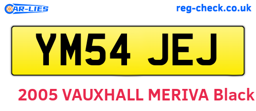 YM54JEJ are the vehicle registration plates.