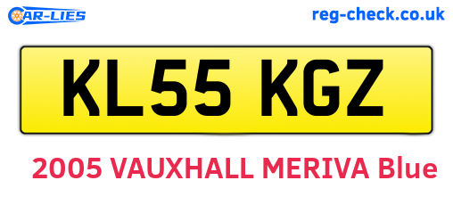 KL55KGZ are the vehicle registration plates.