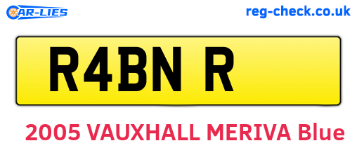 R4BNR are the vehicle registration plates.