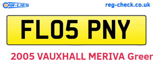 FL05PNY are the vehicle registration plates.