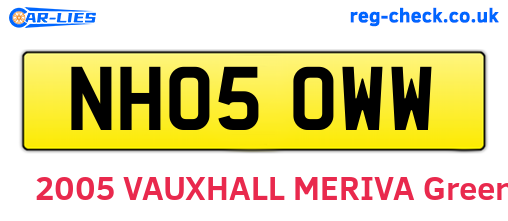 NH05OWW are the vehicle registration plates.