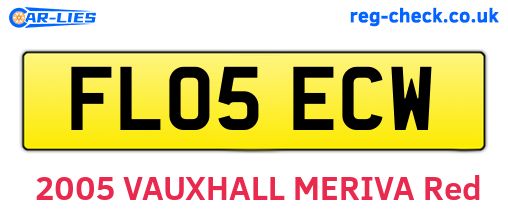 FL05ECW are the vehicle registration plates.